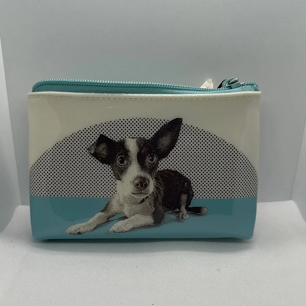 Catseye London Jack Russell Terrier Small Makeup Bag - New with Tag - Minor Flaw